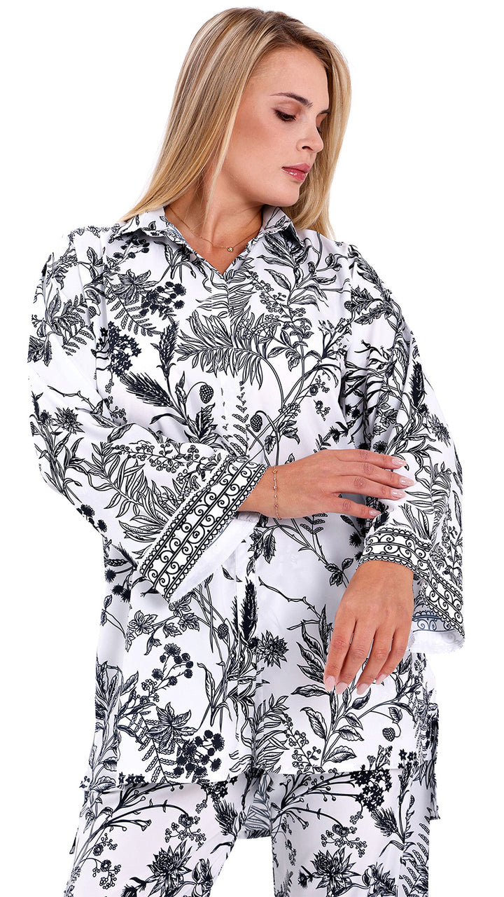 Zarelle White Matching Co-ord Set