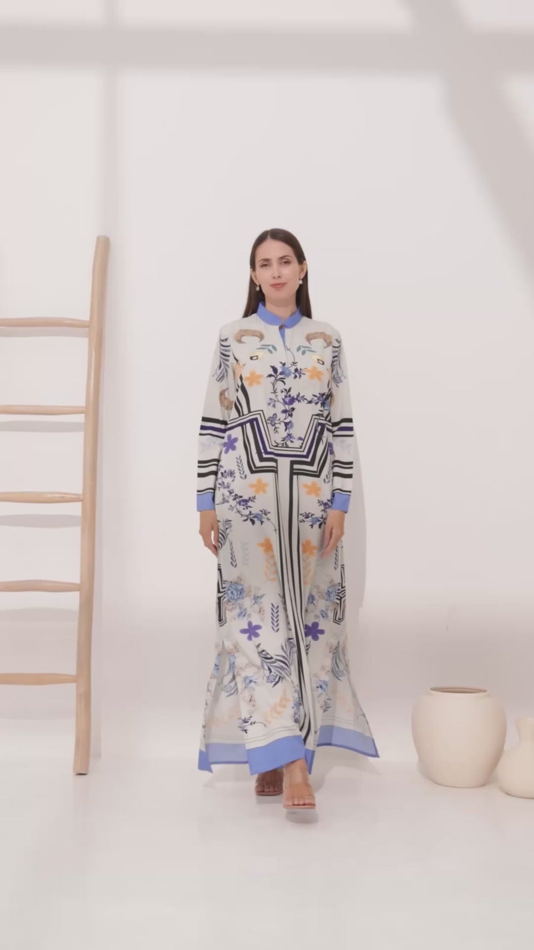 Garden Reverie Kaftan Dress
