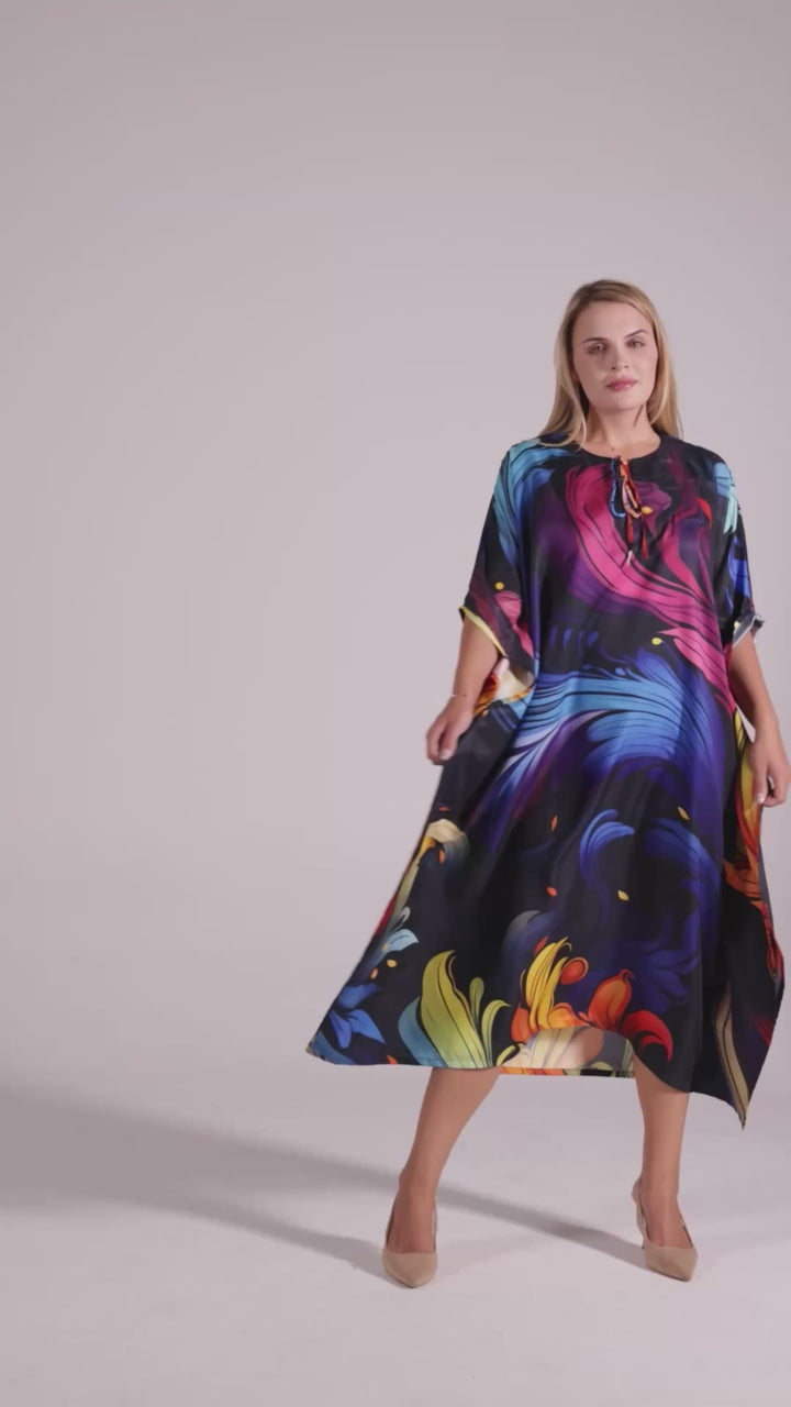 Zavina Black Kaftan